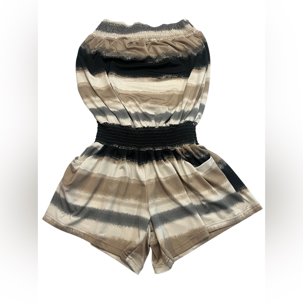 EUC By the Sea Strapless Romper Size XL
